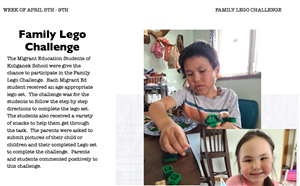 Screenshot of Newsletter